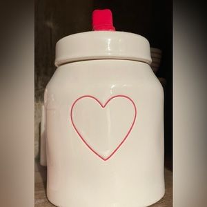 Rae Dunn (small) heart canister - used as decoration only